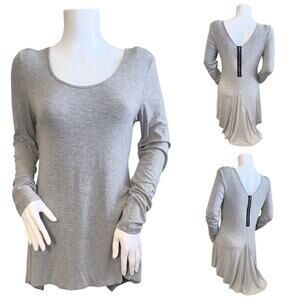 #T137 Soft Surroundings High Low Zipper Tunic SZ S $79